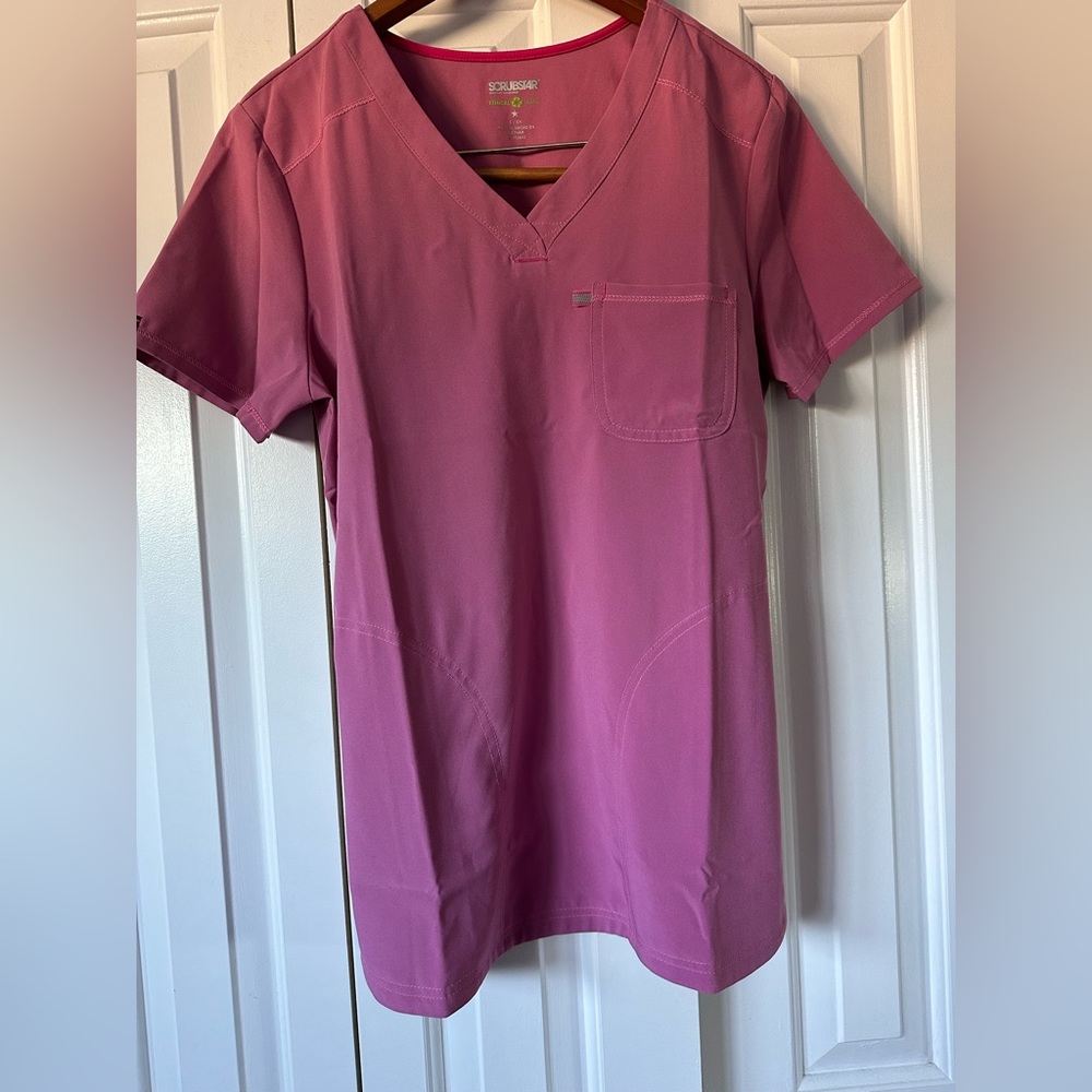 Scrub top and bottom